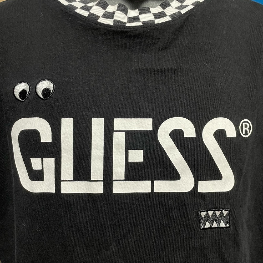 Guess x J. Balvin Checkered Trim Patch Shirt - Small - Picture 4 of 5